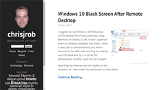 Desktop Screenshot of chrisjrob.com